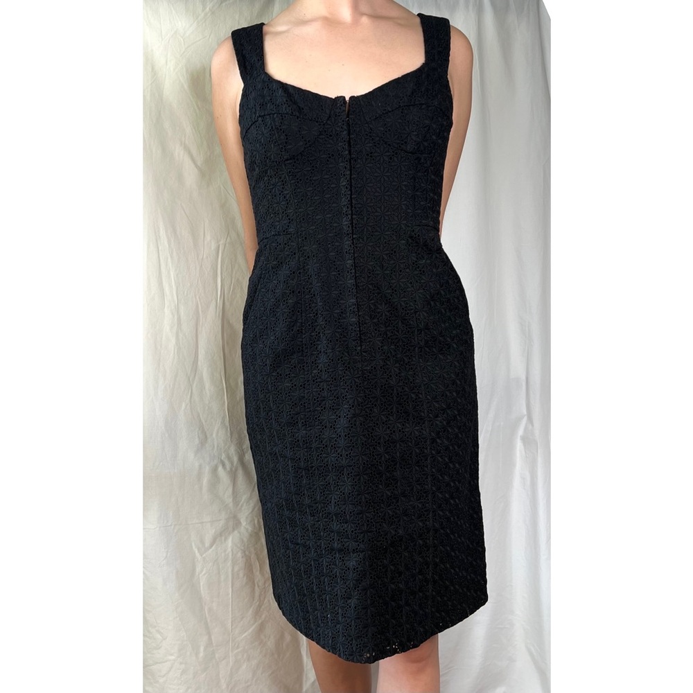 Nanette Lepore Black Lace Dress Size 6 - Pockets!